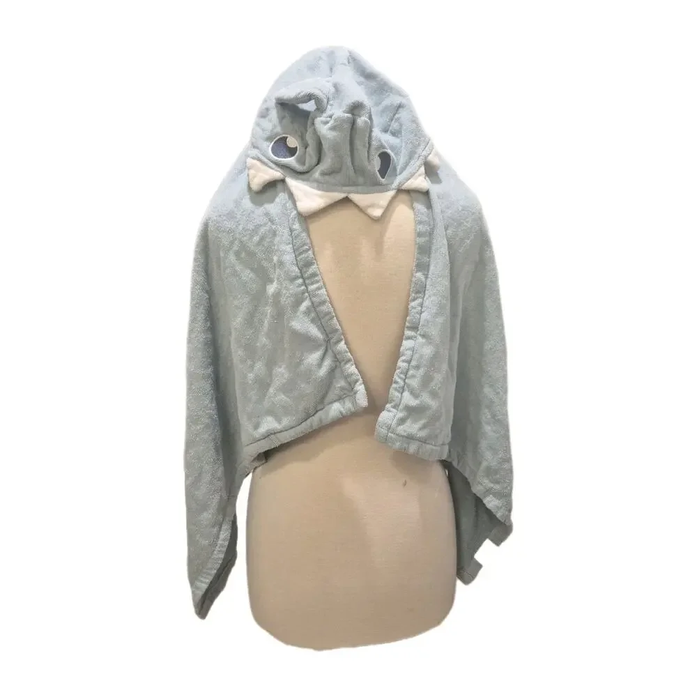 Green Hooded Shark Bath Towel 100% Cotton 46x23